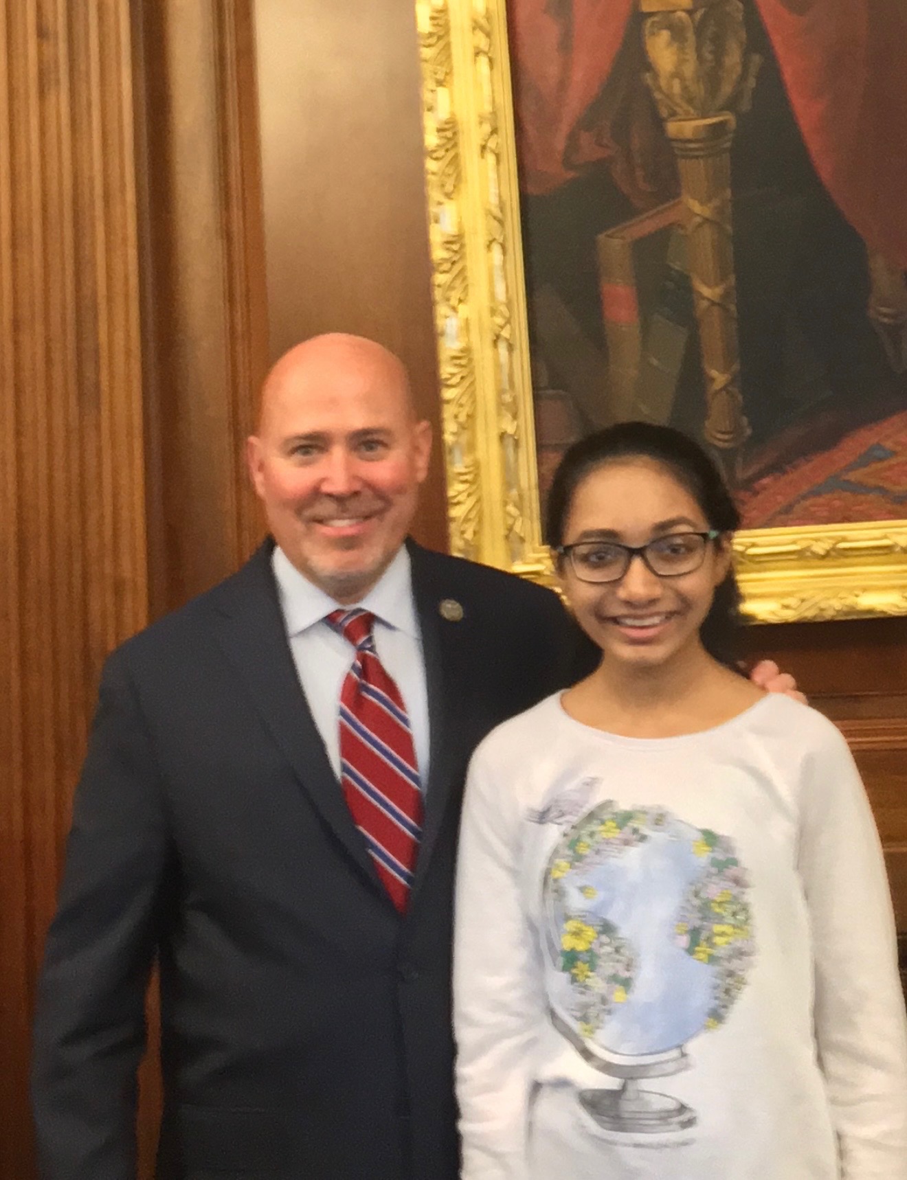 I am meeting U.S. Representative Tom MacArthur during a Capitol Hill advocacy visit