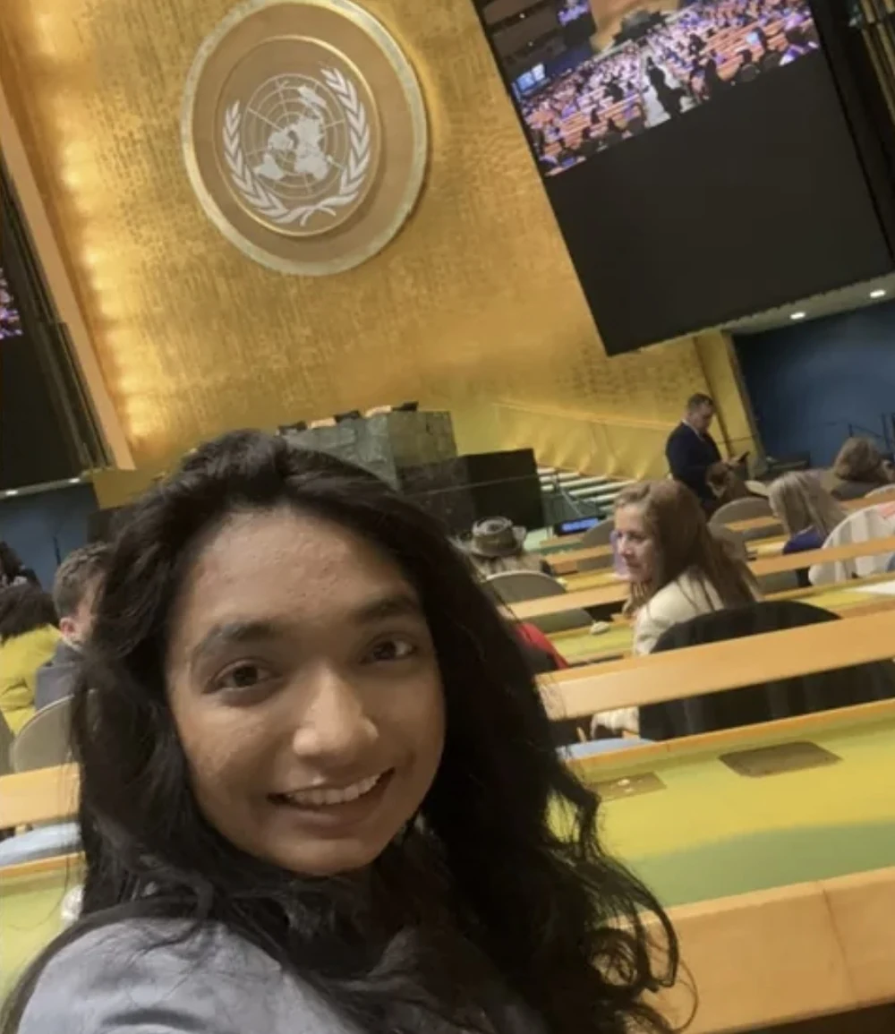 I am inside the United Nations General Assembly hall