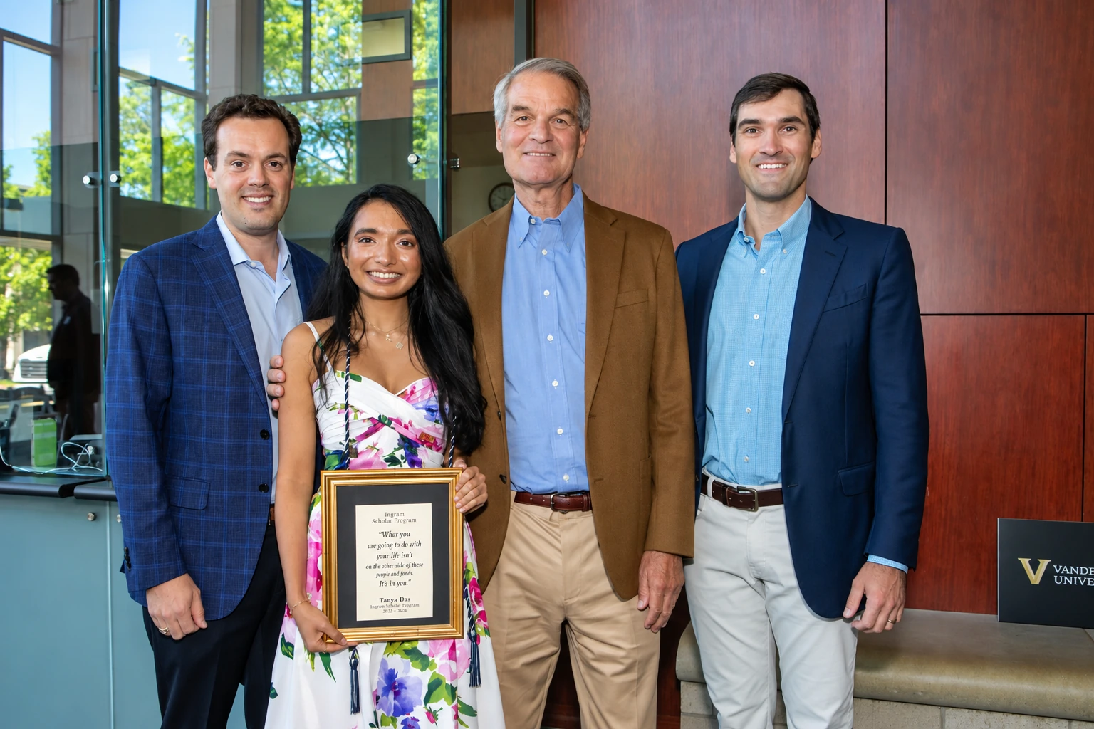 I am celebrating graduation from Vanderbilt's Ingram Scholars Program with members of the Ingram community